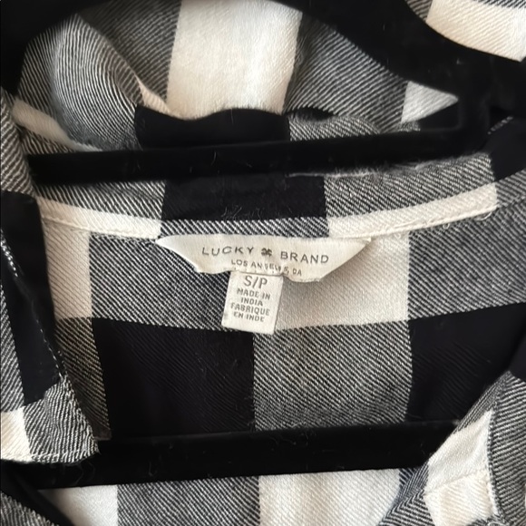 Black and White Checkered Women's Top - Picture 3 of 3